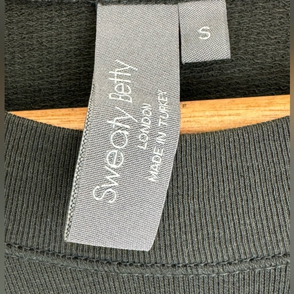 Sweaty Betty Womens Colorblock Chevron Sweatshirt Size S Pullover Blue Black - Picture 4 of 6